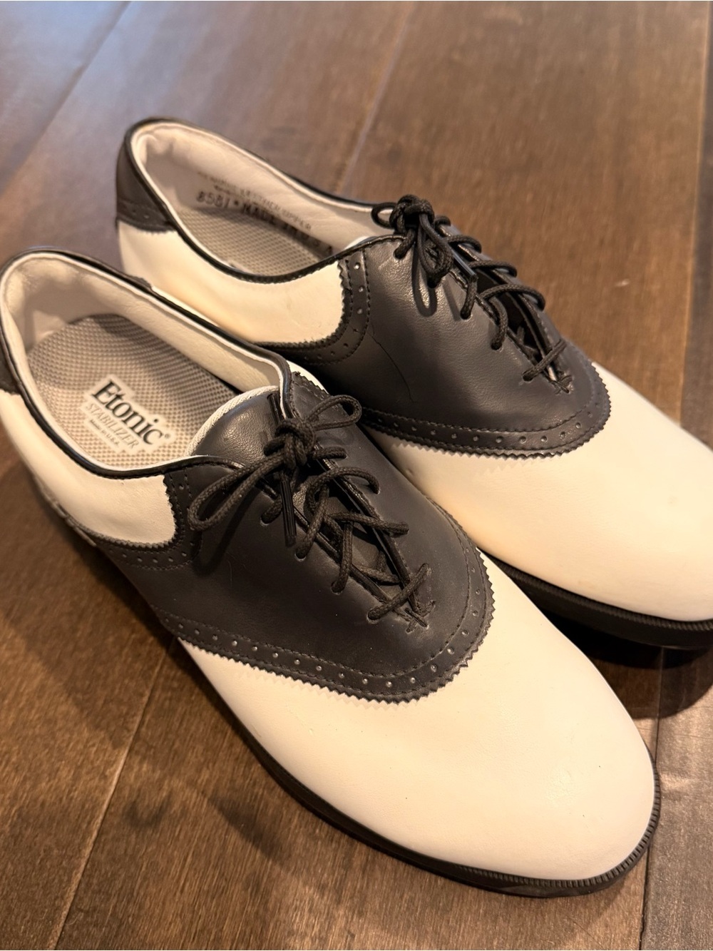 Etonic Women’s Two-Tone Black & White Golf Shoes